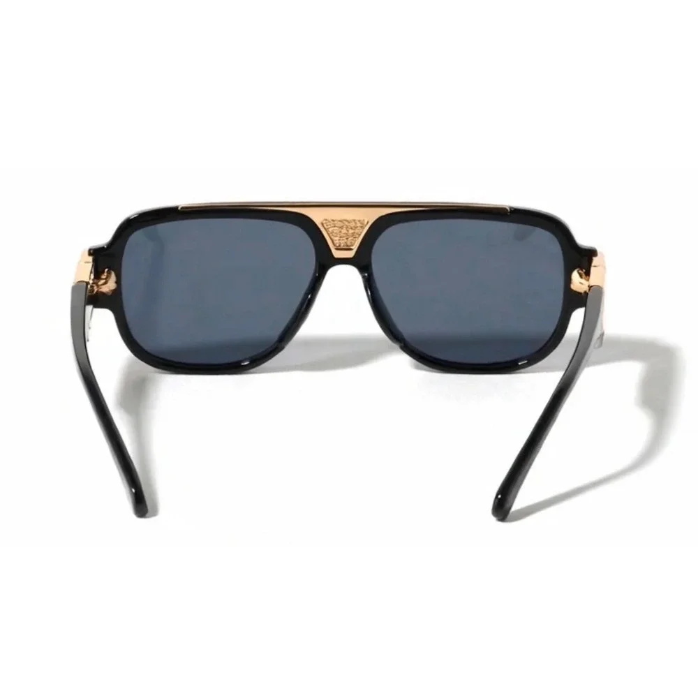 Women Sunglasses Baddie Aesthetic Glam Hip Hop Retro Designer Style Gold  Summer